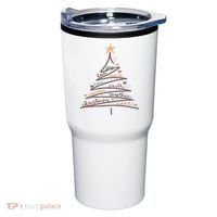 Christmas Tree Joy Love Peace Hope Faith Tumbler thumb 0