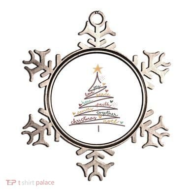 Christmas Tree Joy Love Peace Hope Faith Ornament