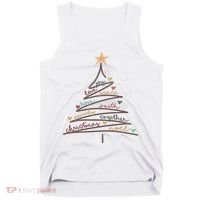 Christmas Tree Joy Love Peace Hope Faith Tank Top thumb 0