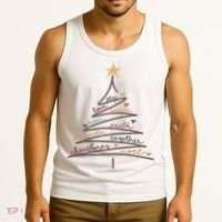 Christmas Tree Joy Love Peace Hope Faith Tank Top thumb 3