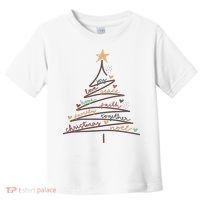 Christmas Tree Joy Love Peace Hope Faith Toddler T-Shirt thumb 0