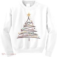 Christmas Tree Joy Love Peace Hope Faith Kids Sweatshirt thumb 0