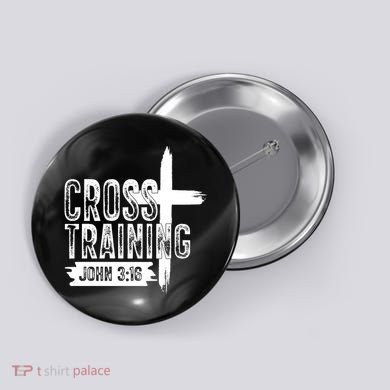 Cross Training John 3:16 Button