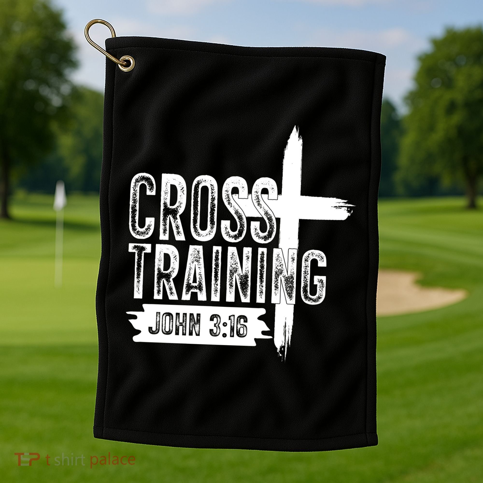 Cross Training John 3:16 Golf Towel