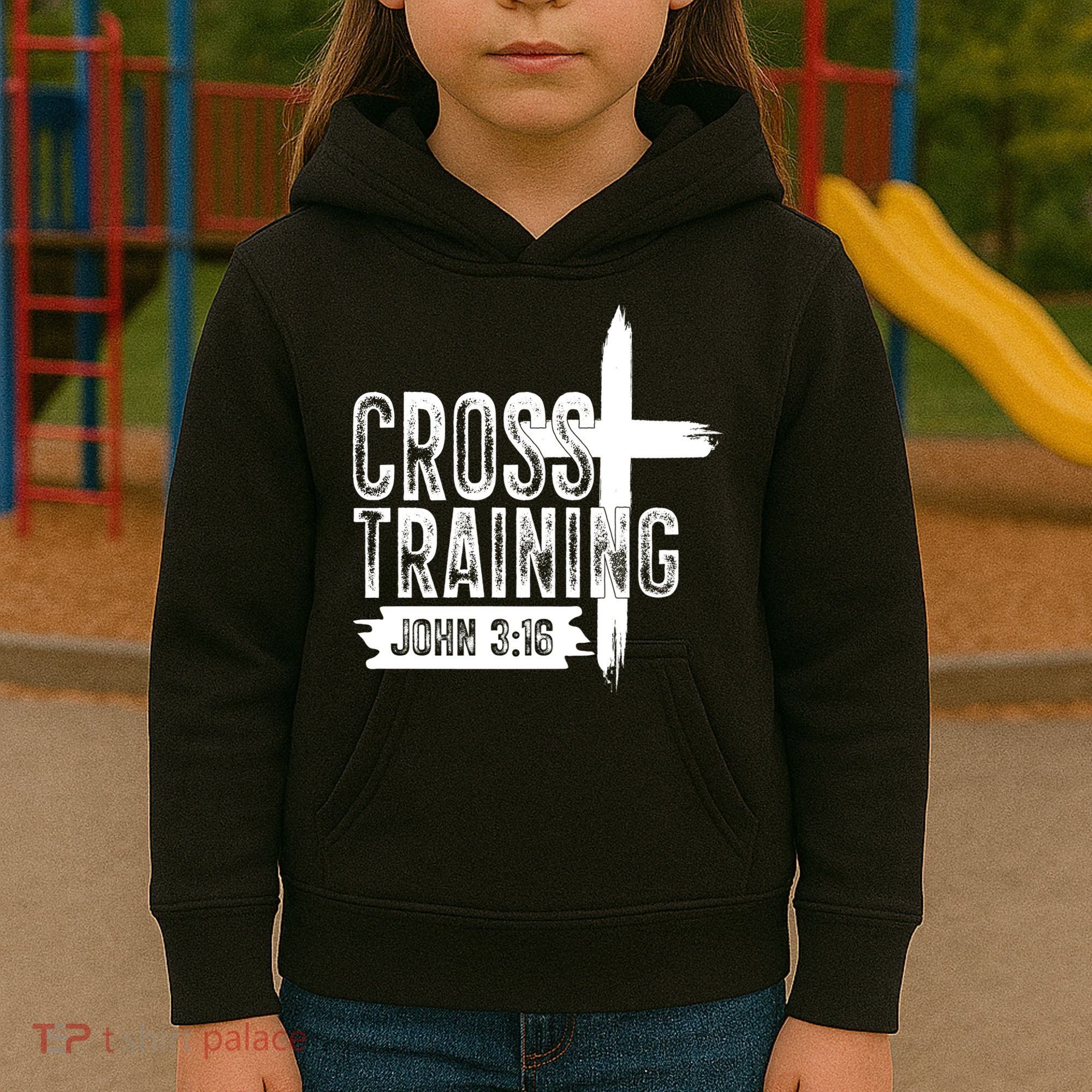 Cross Training John 3:16 Kids Hoodie