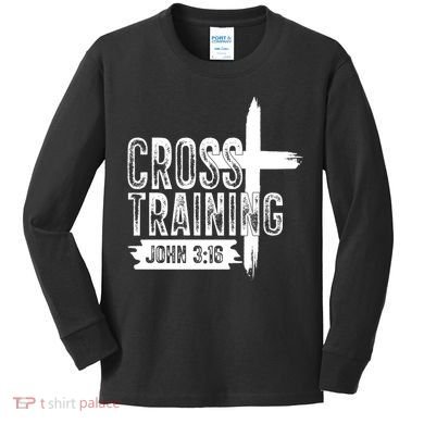 Cross Training John 3:16 Kids Long Sleeve Shirt