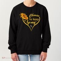 Choose To Keep Going Brain Cancer Awareness Women's Sweatshirt thumb 0