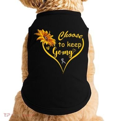 Choose To Keep Going Brain Cancer Awareness Doggie Tank