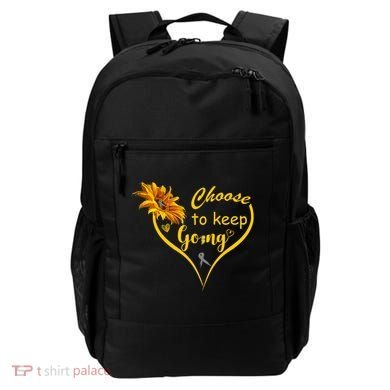 Choose To Keep Going Brain Cancer Awareness Backpack