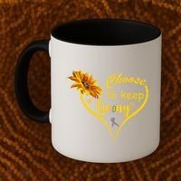 Choose To Keep Going Brain Cancer Awareness Coffee Mug thumb 2