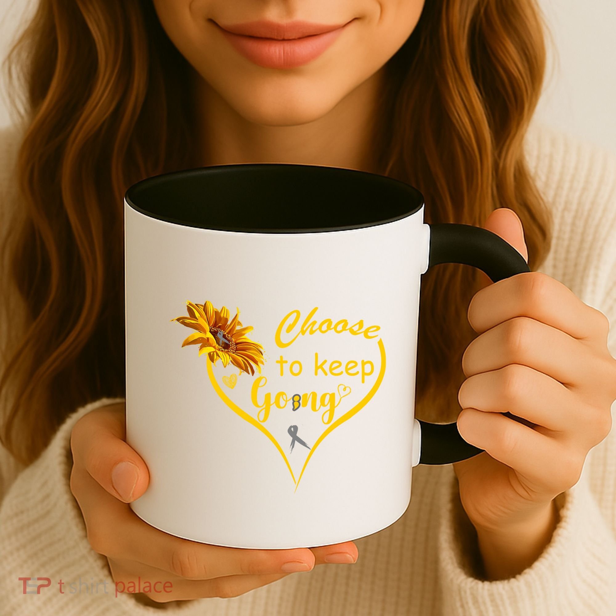 Choose To Keep Going Brain Cancer Awareness Coffee Mug