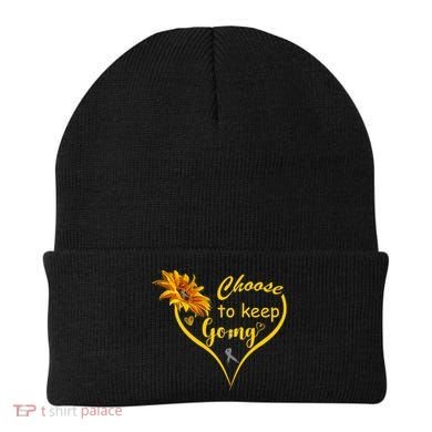 Choose To Keep Going Brain Cancer Awareness Beanie