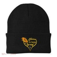 Choose To Keep Going Brain Cancer Awareness Beanie thumb 0