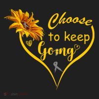 Choose To Keep Going Brain Cancer Awareness Beanie thumb 2