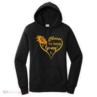 Choose To Keep Going Brain Cancer Awareness Women's Hoodie thumb 0