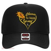 Choose To Keep Going Brain Cancer Awareness Hat thumb 0