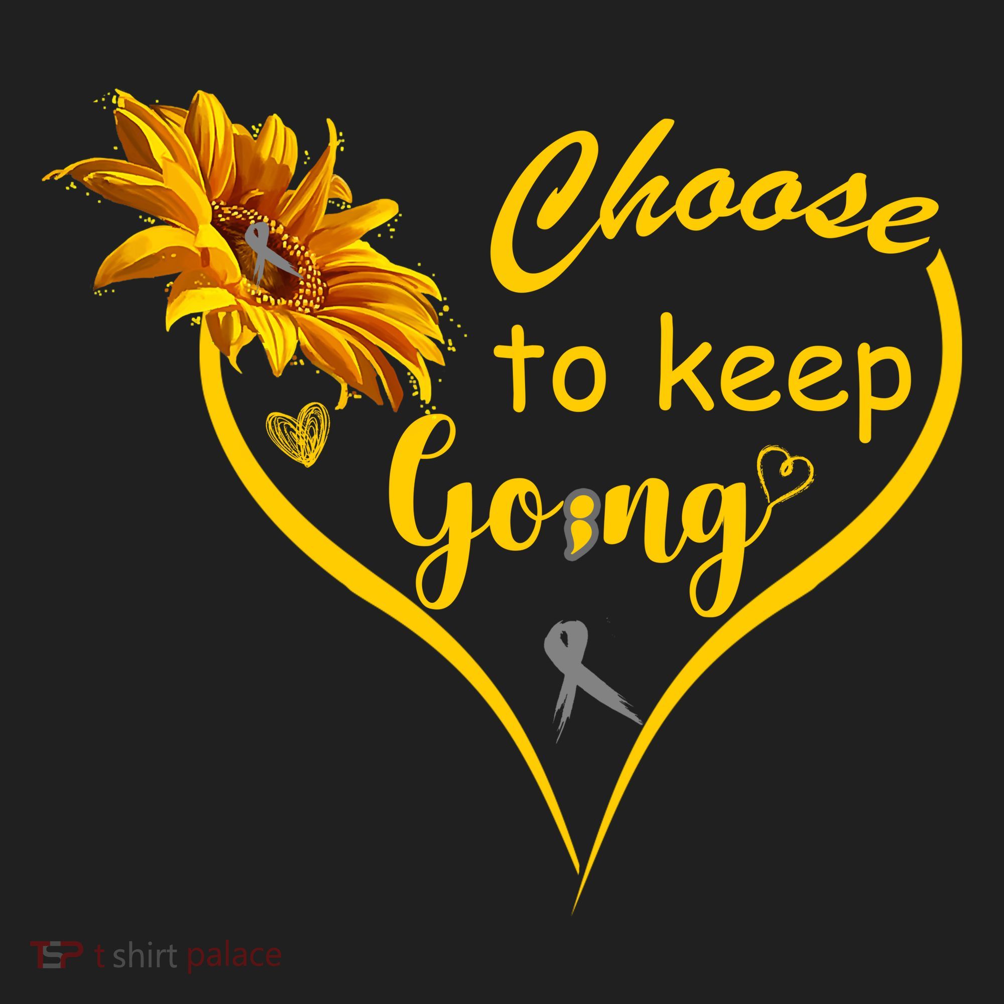 Choose To Keep Going Brain Cancer Awareness Hat