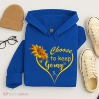 Choose To Keep Going Brain Cancer Awareness Hoodie thumb 4