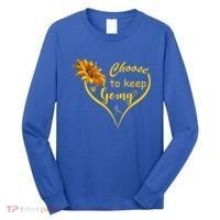 Choose To Keep Going Brain Cancer Awareness Long Sleeve Shirt thumb 0