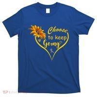 Choose To Keep Going Brain Cancer Awareness T-Shirt thumb 0