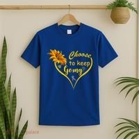 Choose To Keep Going Brain Cancer Awareness T-Shirt thumb 2
