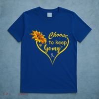 Choose To Keep Going Brain Cancer Awareness T-Shirt thumb 5