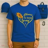 Choose To Keep Going Brain Cancer Awareness T-Shirt thumb 6