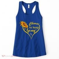 Choose To Keep Going Brain Cancer Awareness Women's Tank Top thumb 0