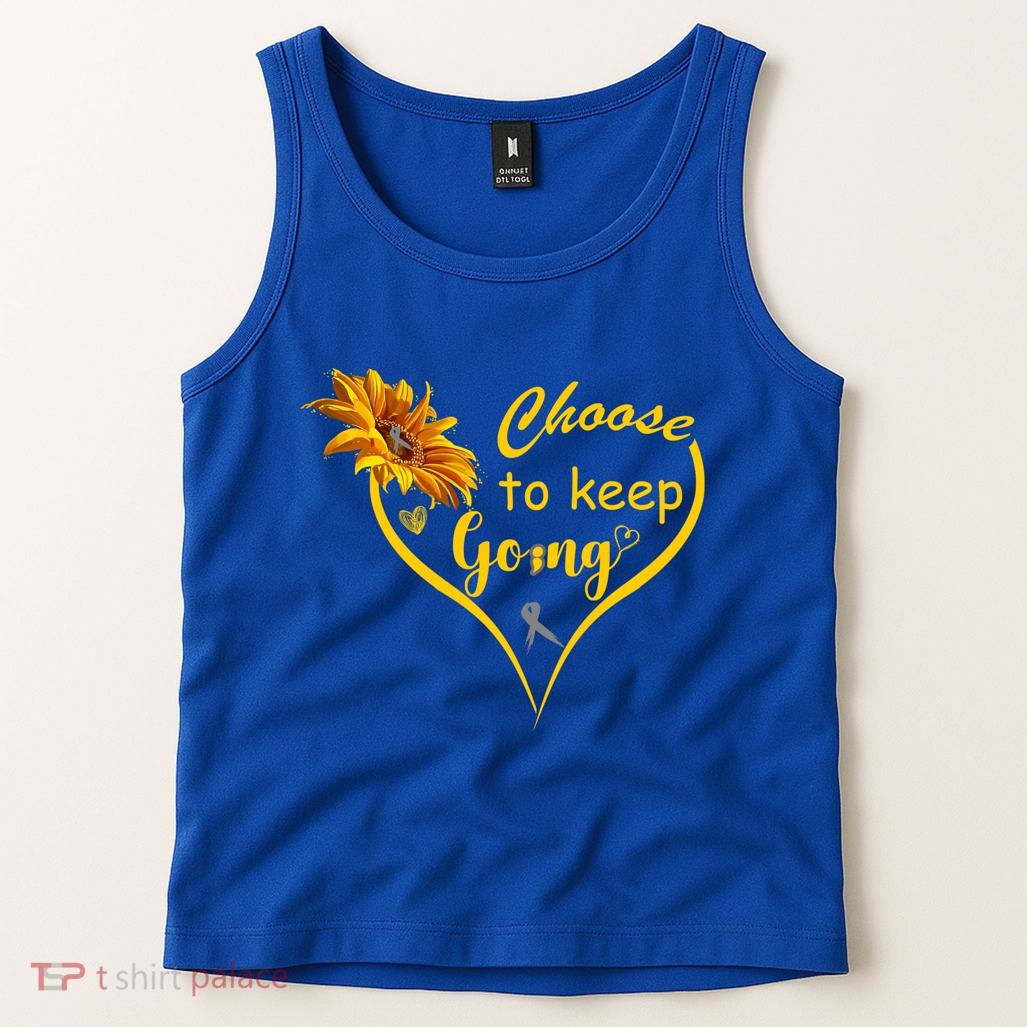 Choose To Keep Going Brain Cancer Awareness Tank Top