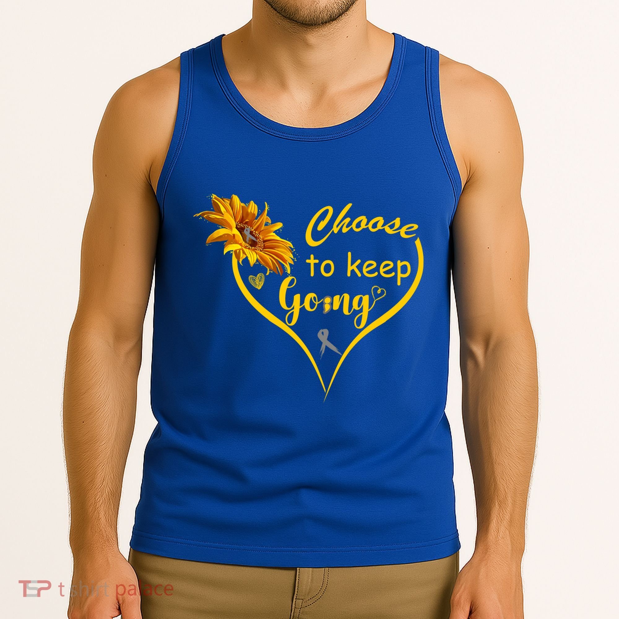 Choose To Keep Going Brain Cancer Awareness Tank Top