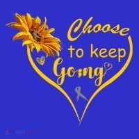 Choose To Keep Going Brain Cancer Awareness Tank Top thumb 6