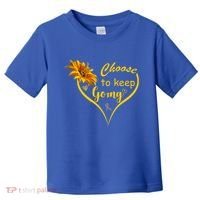 Choose To Keep Going Brain Cancer Awareness Toddler T-Shirt thumb 0