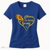Choose To Keep Going Brain Cancer Awareness Women's T-Shirt thumb 0