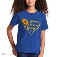 Choose To Keep Going Brain Cancer Awareness Kids T-Shirt thumb 2