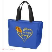 Choose To Keep Going Brain Cancer Awareness Tote Bag thumb 3