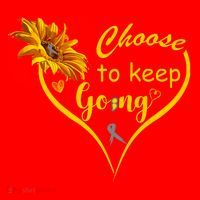 Choose To Keep Going Brain Cancer Awareness Santa Hat thumb 1