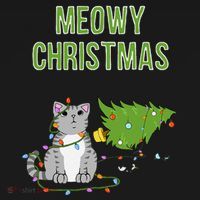 Christmas Tree Knocked Over By Gray Tabby Cat Meowy Xmas Women's Hoodie thumb 2
