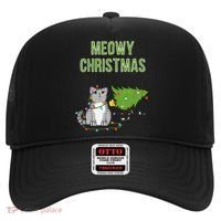 Christmas Tree Knocked Over By Gray Tabby Cat Meowy Xmas Hat thumb 0