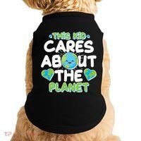 Cute This Kid Cares About The Planet Doggie Tank thumb 0