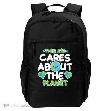 Cute This Kid Cares About The Planet Backpack