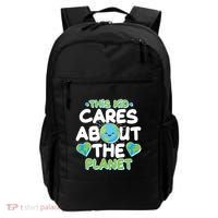 Cute This Kid Cares About The Planet Backpack thumb 0