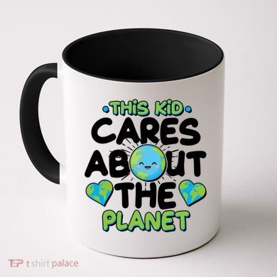 Cute This Kid Cares About The Planet Coffee Mug