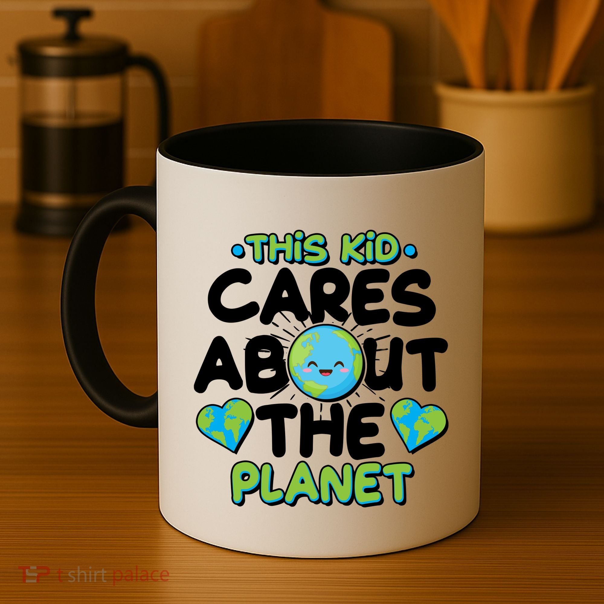 Cute This Kid Cares About The Planet Coffee Mug