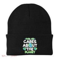 Cute This Kid Cares About The Planet Beanie thumb 0