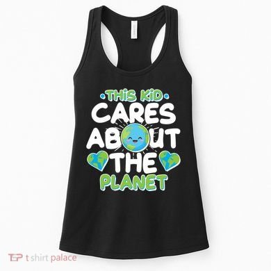 Cute This Kid Cares About The Planet Women's Tank Top