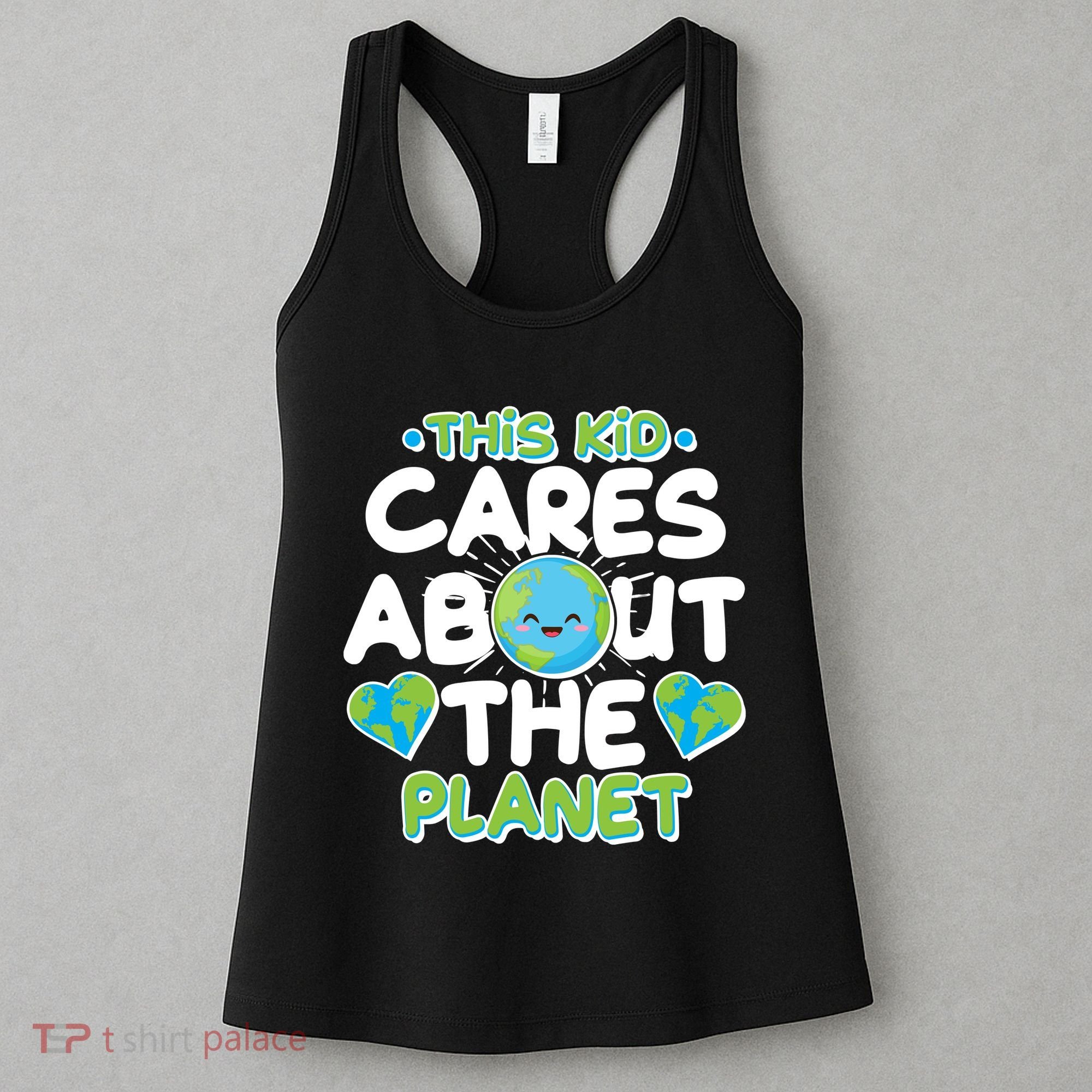 Cute This Kid Cares About The Planet Women's Tank Top