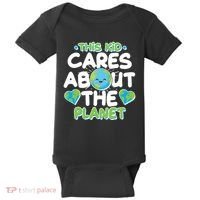 Cute This Kid Cares About The Planet Baby Bodysuit thumb 0