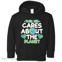 Cute This Kid Cares About The Planet Toddler Hoodie thumb 0