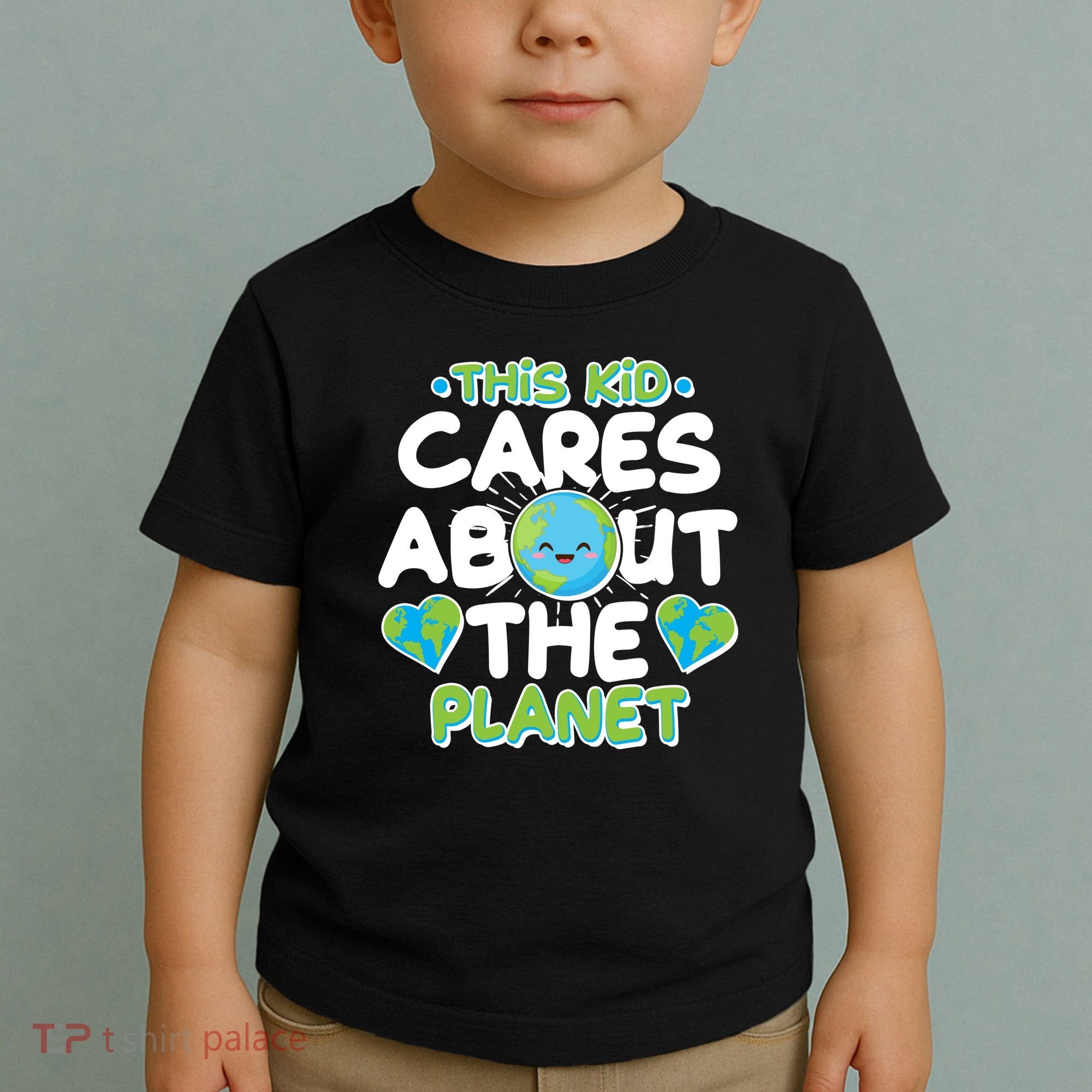 Cute This Kid Cares About The Planet Toddler T-Shirt