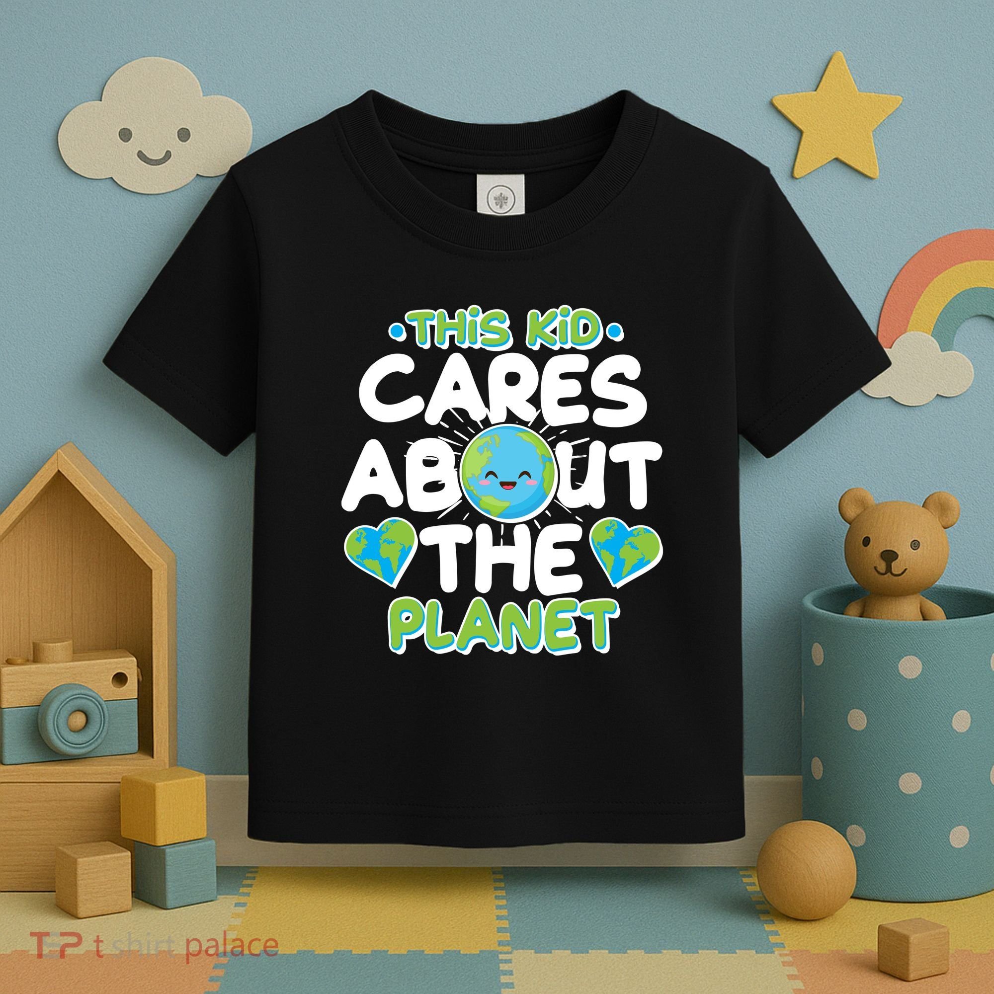 Cute This Kid Cares About The Planet Toddler T-Shirt